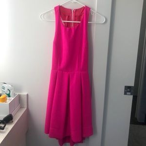 Lulus hot pink skater dress